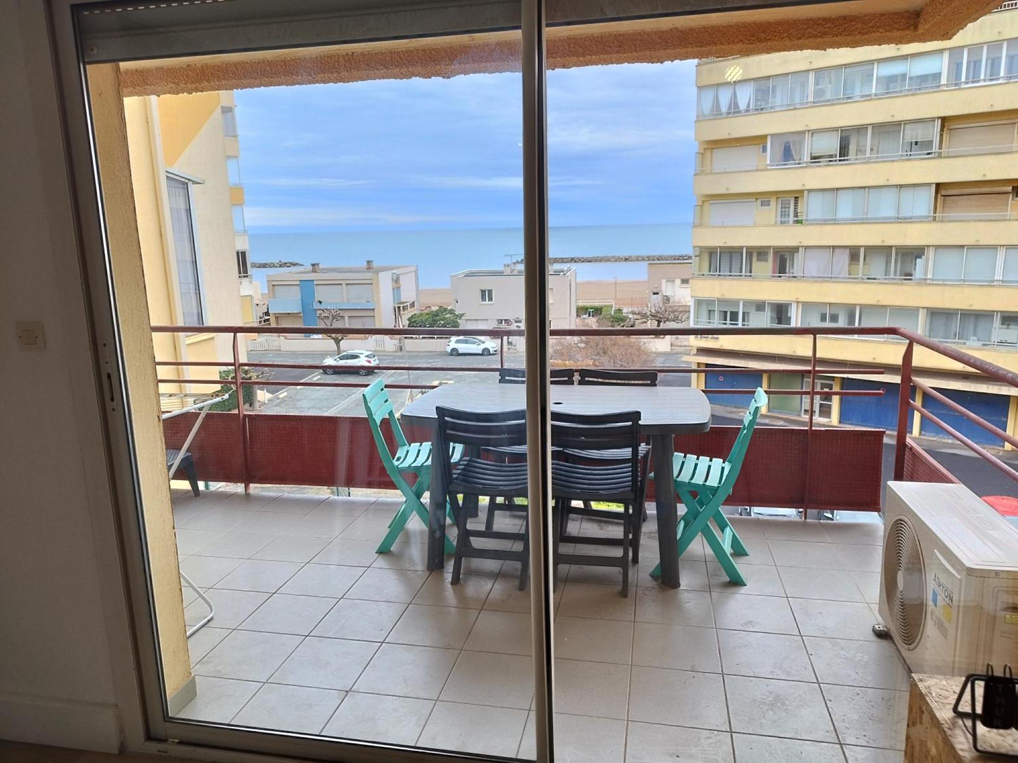 T3 Vue Mer Avec Acces A La Plage, Wifi, Clim - Dansnotreappart-Com - Valras-Plage Dış mekan fotoğraf